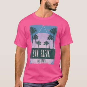 San Rafael California CA Vintage Vaporwave Retro 8 T-Shirt