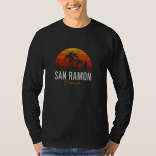 San Ramon California Retro Surfer Vintage Beach T-Shirt