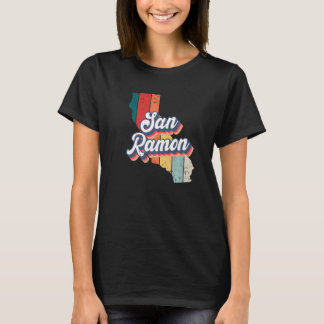 San Ramon City Retro Vintage Hometown California P T-Shirt