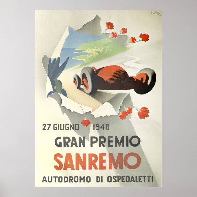 San Remo Grand Prix Poster (Front)