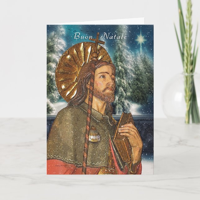 San Rocco - Buon Natale - Italian  - Christmas Holiday Card (Front)
