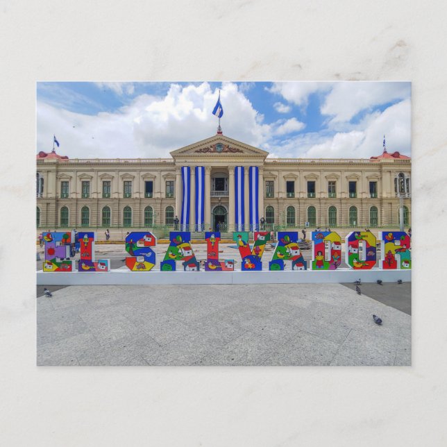 San Salvador, Palacio Nacional Postcard (Front)