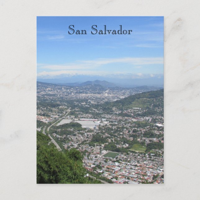 san salvador view postcard (Front)