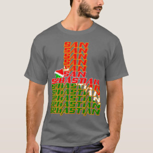 San Sebastian Cascade text 2 T-Shirt