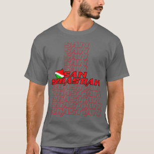San Sebastian Cascade text T-Shirt