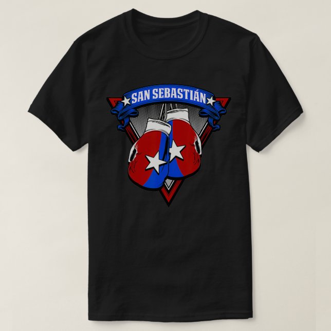 San Sebastian Puerto Rico Boing Gloves Puerto Rica T-Shirt (Design Front)