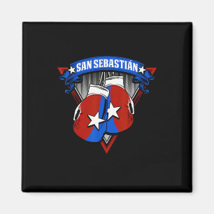 San Sebastian Puerto Rico Boxing Gloves Puerto Ric Magnet