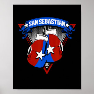 San Sebastian Puerto Rico Boxing Gloves Puerto Ric Poster