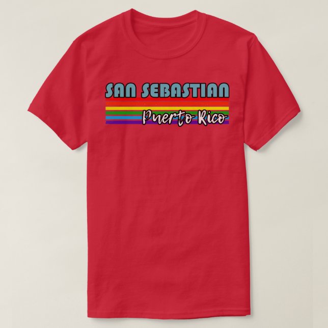 San Sebastian Puerto Rico Pride  San Sebastian LGB T-Shirt (Design Front)