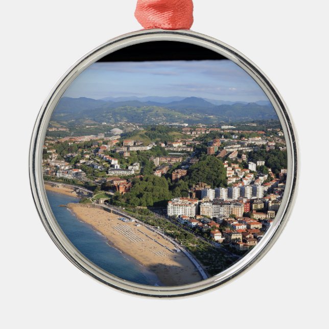 San Sebastian Spain Metal Tree Decoration (Front)