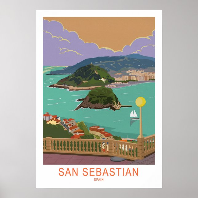 San Sebastian, Spain Poster (Front)