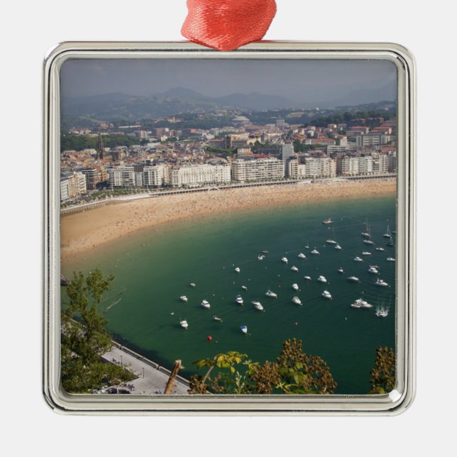 San Sebastian, Spain. The Basque city of San Metal Tree Decoration (Front)