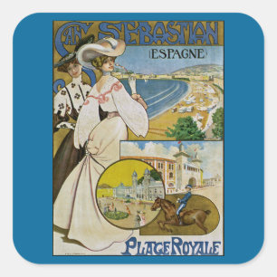 San Sebastian Square Sticker