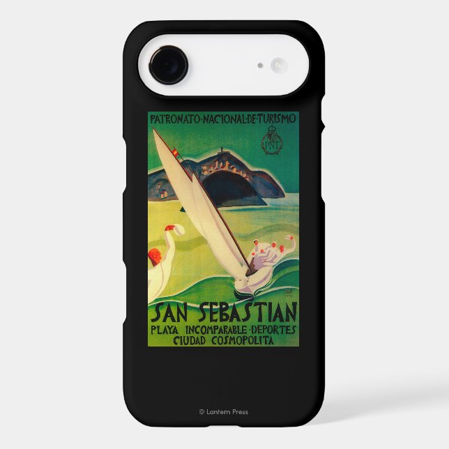 San Sebastian Vintage PosterEurope Case-Mate iPhone Case (Back)