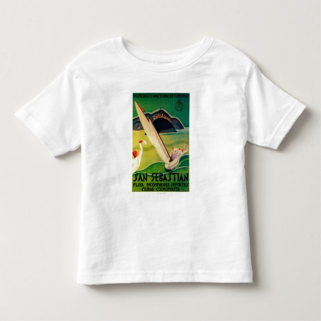 San Sebastian Vintage PosterEurope Toddler T-Shirt (Front)