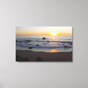San Simeon Sunset 1 Canvas Print