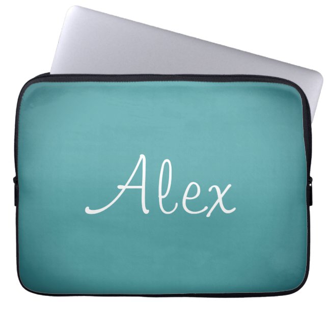 San Telmo Alluring Aqua Laptop Sleeve (Front)