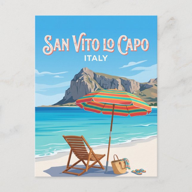 San Vito lo Capo Italy Postcard (Front)