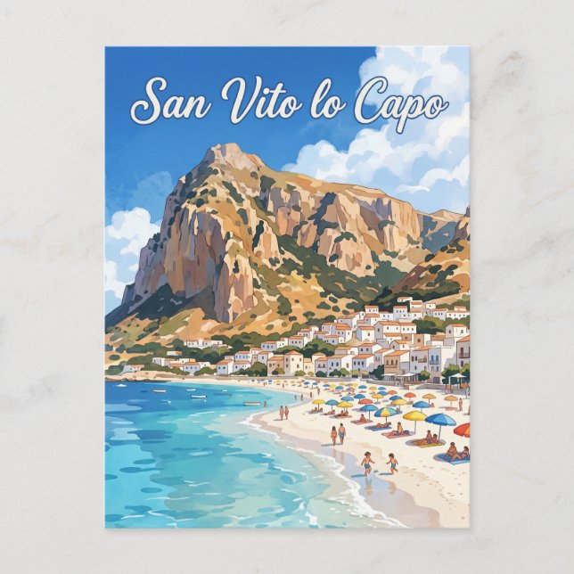San Vito lo Capo Italy Postcard (Front)