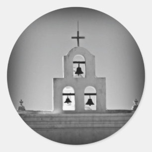 San Xavier church Classic Round Sticker