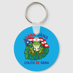 Sana Sana Colita De Rana Funny Puerto Rico Nurse Key Ring