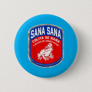 Sana Sana Colita De Rana Funny Vintage Nurse Coqui 6 Cm Round Badge