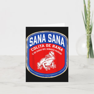 Sana Sana Colita De Rana Funny Vintage Nurse Coqui Card