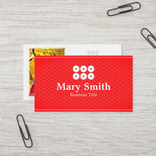 SANADA YUKIMURA 名刺 BUSINESS CARD (Front/Back In Situ)
