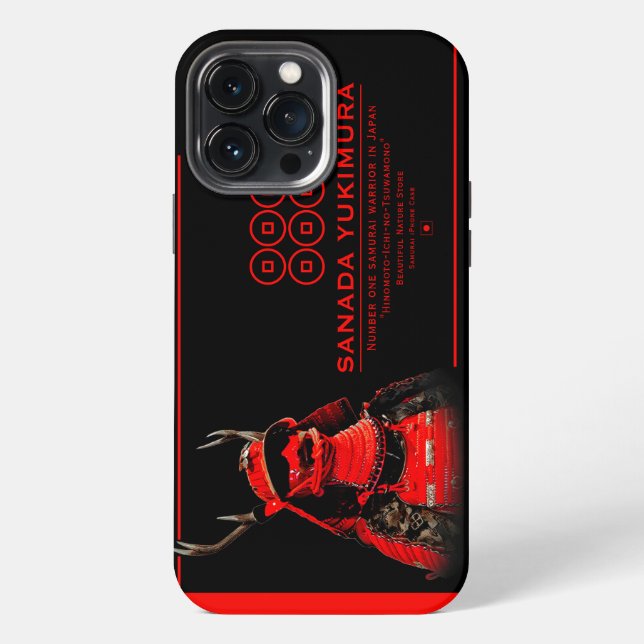 SANADA YUKIMURA (Red ver.) iPhone Case (Back)