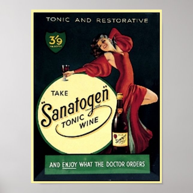 Sanatogen Tonic Wine Poster (Front)