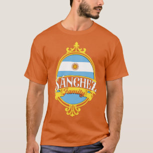 Sanchez Family Argentina Flag T-Shirt