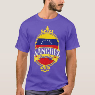 Sanchez Family Venezuela Flag T-Shirt