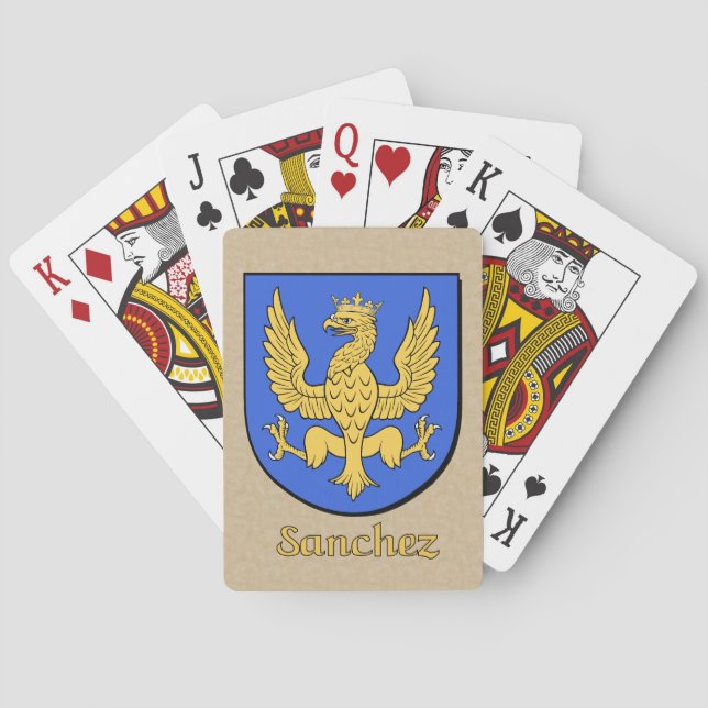 Sanchez Heraldic Shield Playing Cards (Back)