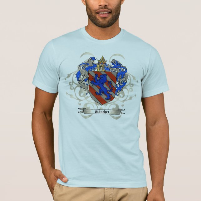 Sanchez (of Asturias) Coat of Arms T-Shirt (Front)