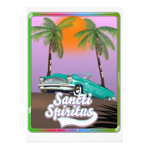sancti spiritus Cuba travel poster. Photo Print