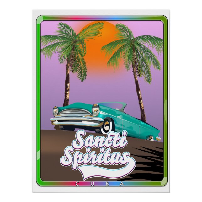 sancti spiritus Cuba travel poster. Poster (Front)