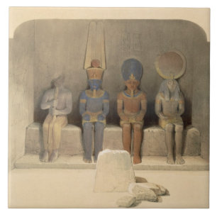 Sanctuary of the Temple of Abu Simbel, from "Egypt Tile