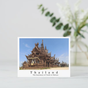 Sanctuary of Truth, Pattaya, Thailand Postcard