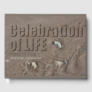 Sand 1 Celebration of Life Memorial Funeral HCGB Guest Book