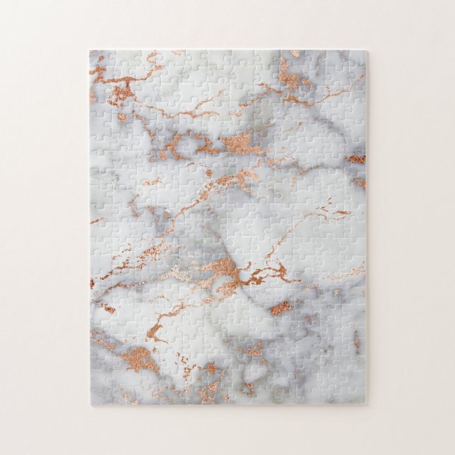 Sand Accents and White Abstract Pattern Jigsaw Puzzle (Vertical)