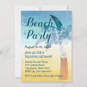 Sand and Sea Beach Getaway Invitation