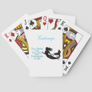 Sand and Sea Beach Mermaid Thunder_Cove Playing Cards