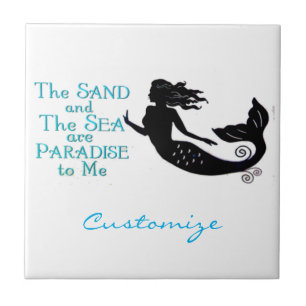 Sand and Sea Beach Mermaid Thunder_Cove Tile