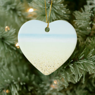 Sand and Sea Calm Coastal Ceramic Tree Decoration