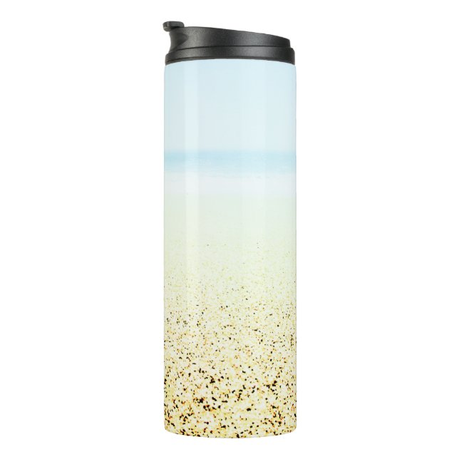 Sand and Sea Calm Coastal Thermal Tumbler (Rotated Right)