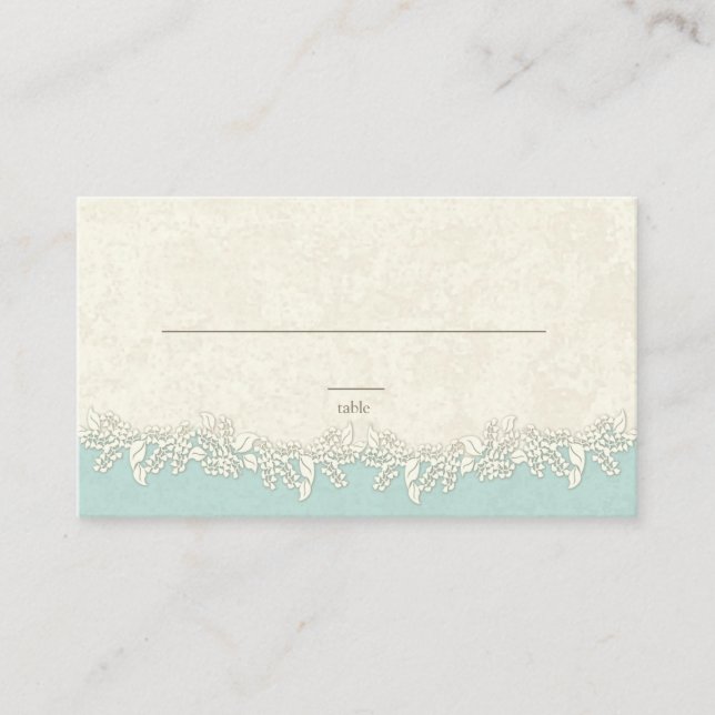 Sand and Stars Beach Theme Place Cards (Front)