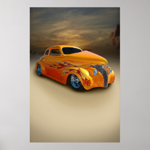 sand and sunset poster