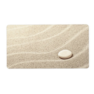 Sand Background With White Stone