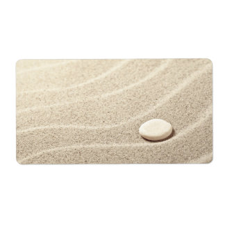 Sand Background With White Stone