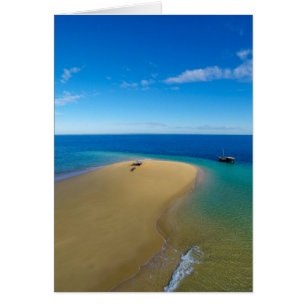 Sand Bar And Dhow   Ibo Island, Mozambique